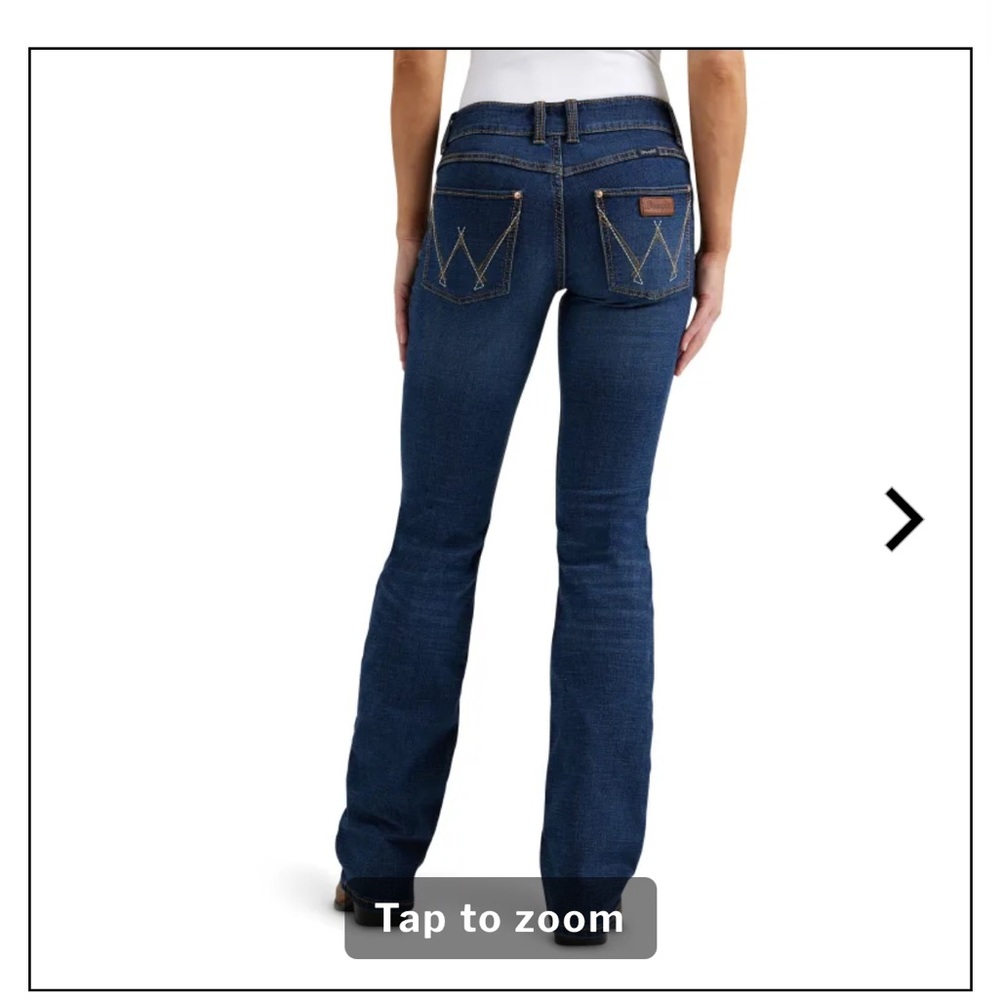 Wrangler Retro Mae Women's Mid Rise Dark Wash Boot Cut Jeans